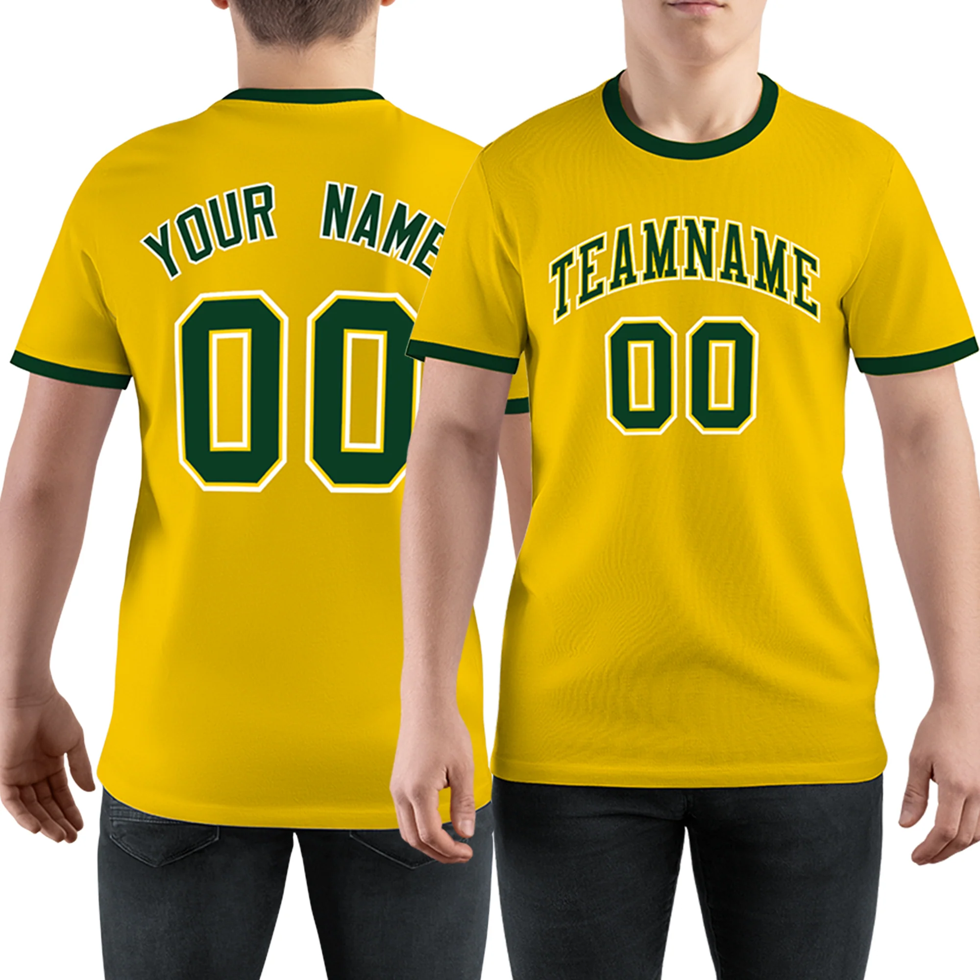 Custom Gold 01 Green Performance T-Shirt